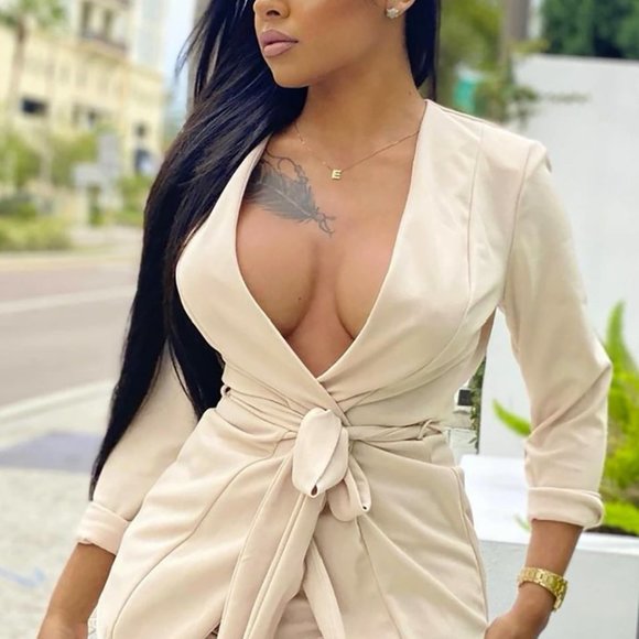 Fashion Nova Workaholic Babe Blazer Short Set - Picture 2 of 7